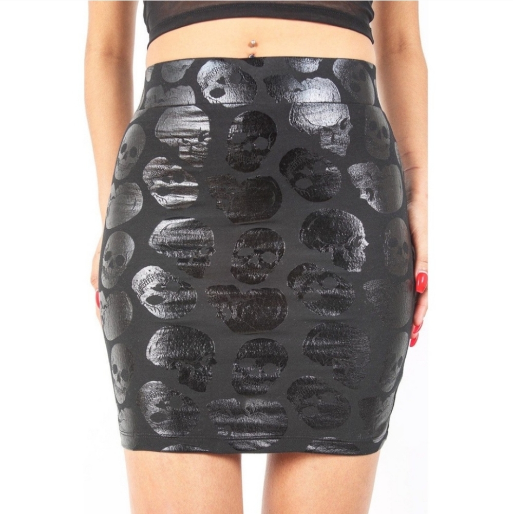 🖤 Iron Fist Skullz Club Mini Skirt 🖤